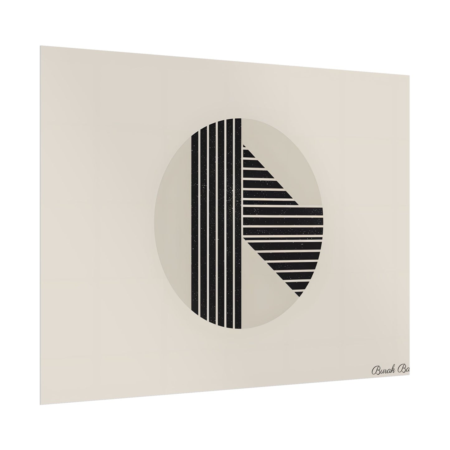 Modern Minimalist Poster: Bold Typography and Geometric Forms - Poster