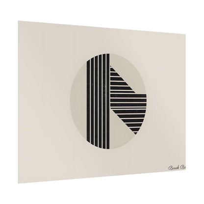 Modern Minimalist Poster: Bold Typography and Geometric Forms - Poster