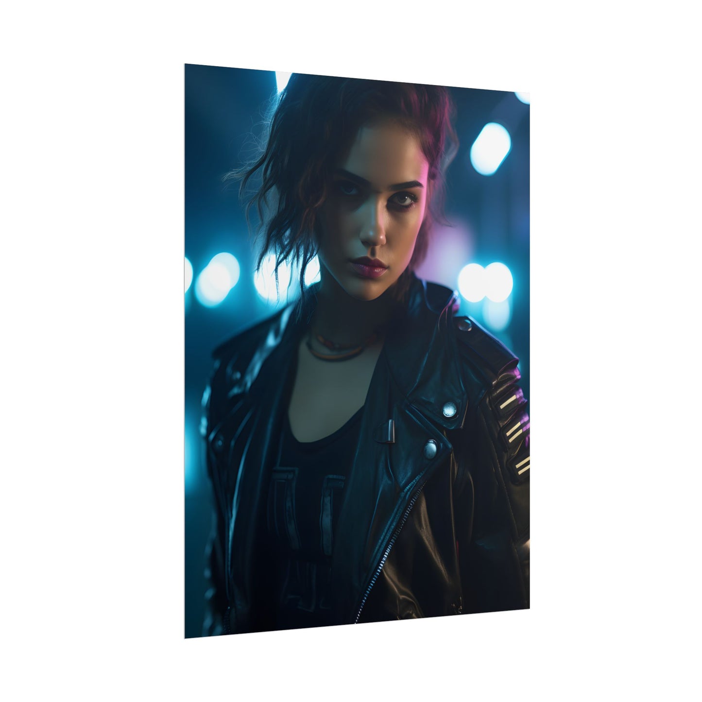 Cyberpunk Dark Beauty: Teenage Artwork - Poster