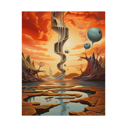 Surreal Psychedelic Dreamscapes: Vibrant Artwork - Poster