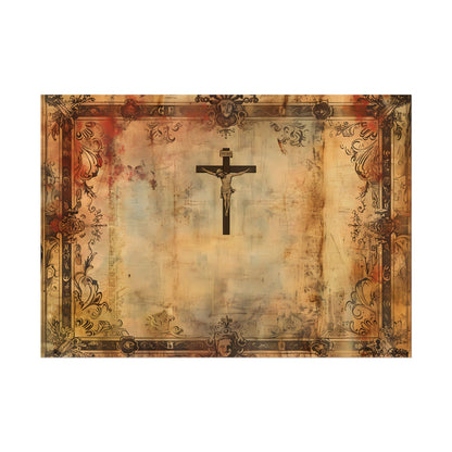 Vintage Biblical Art Print: A Historical Scene - Poster