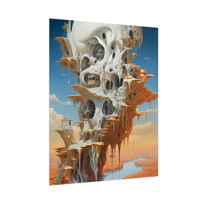 Surreal Dream World: Psychedelic Dreamscape Art - Poster