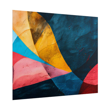 Vibrant Abstract Textured Design: Colorful Artwork - Poster