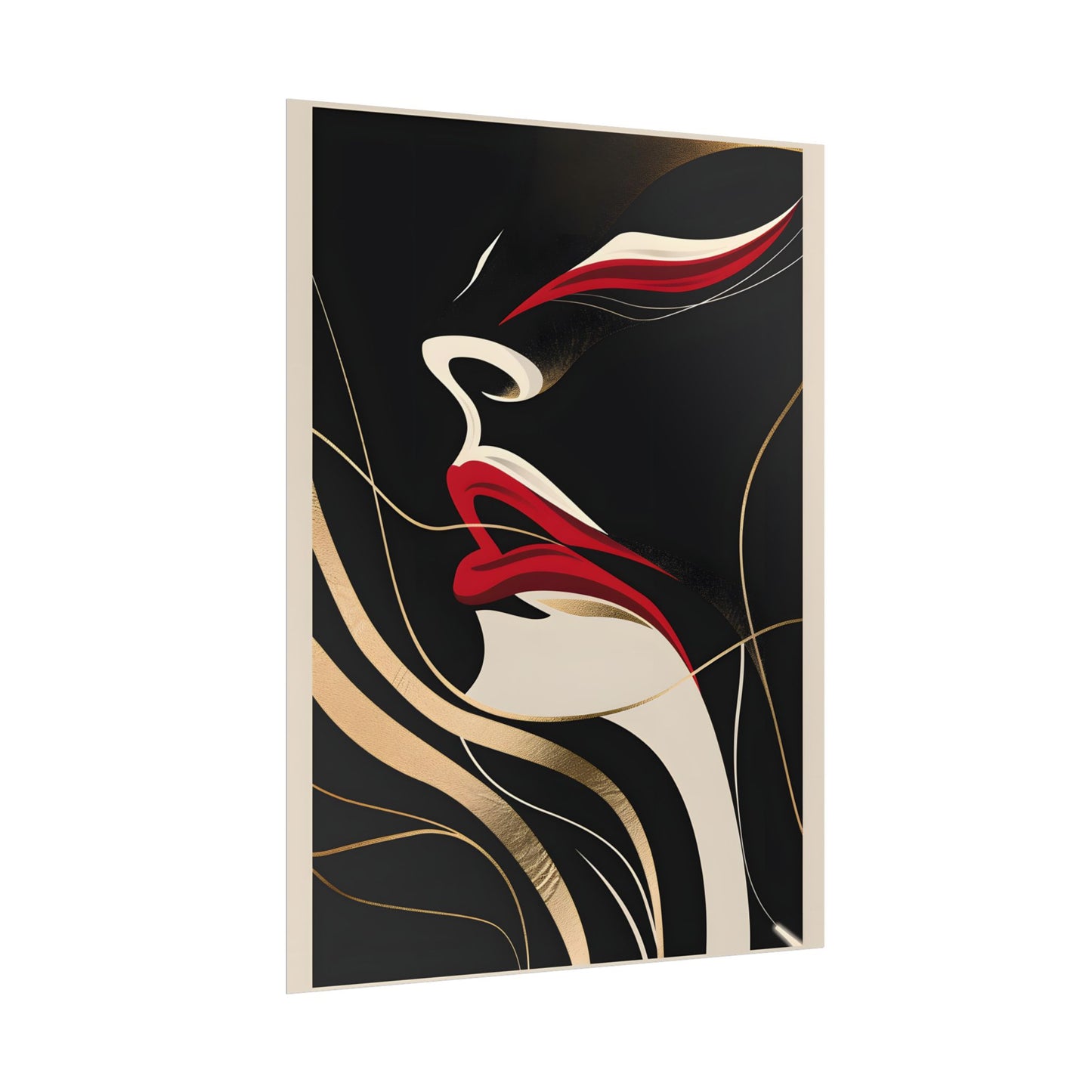 Elegant Art Nouveau Peacock: Timeless Vintage Beauty - Poster