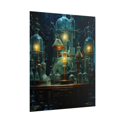 Laboratory Scene: Scientist in Chemical Research - Poster