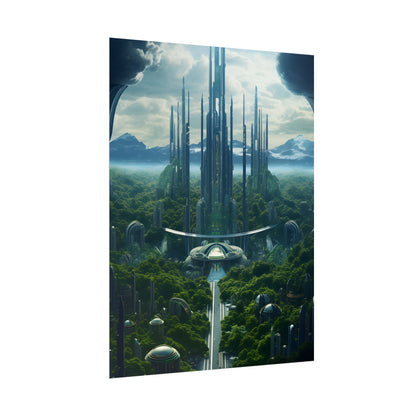Dystopian Utopia: Perfect Yet Oppressive Society - Artwork - Poster