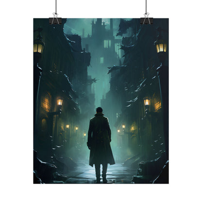 Urban Noir Detective: Mystery Solving Artwork - Poster