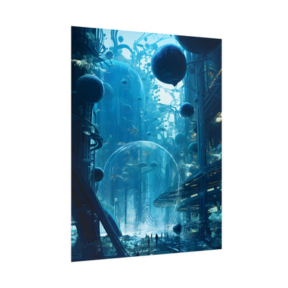 Underwater City of the Future: Sustainable Living in Harmony with Nature - Poster