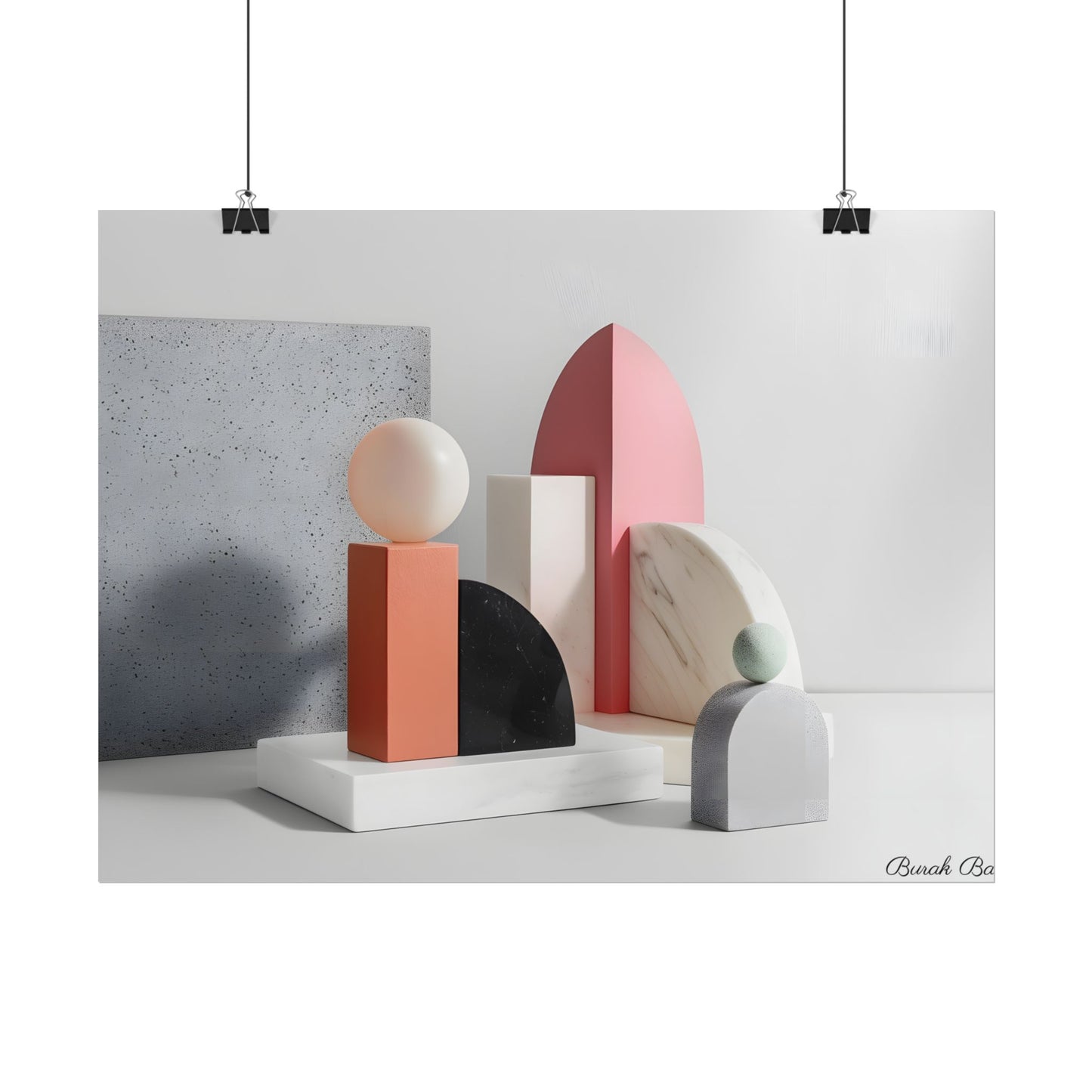 Minimalist Black & White Geometry Product Design: Artwork - Poster