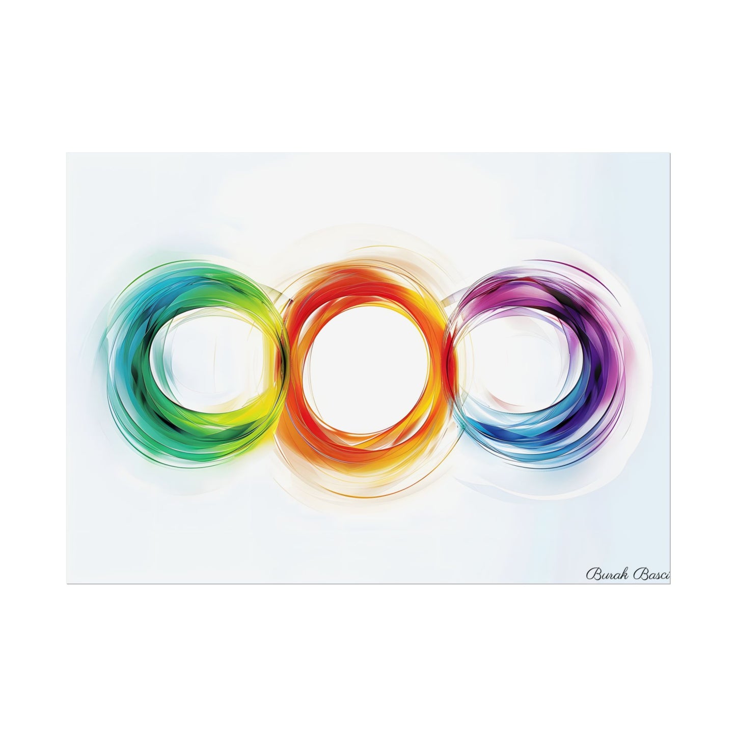 Colorful Swirls: Graphic Art Design - Poster