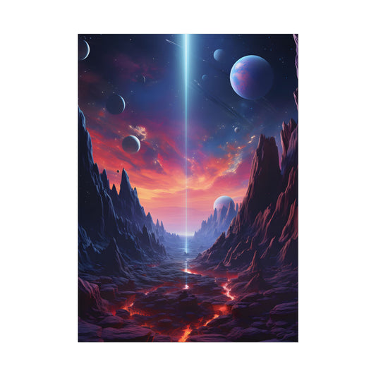 Black Hole Odyssey: A Massive Planet in Space - Poster