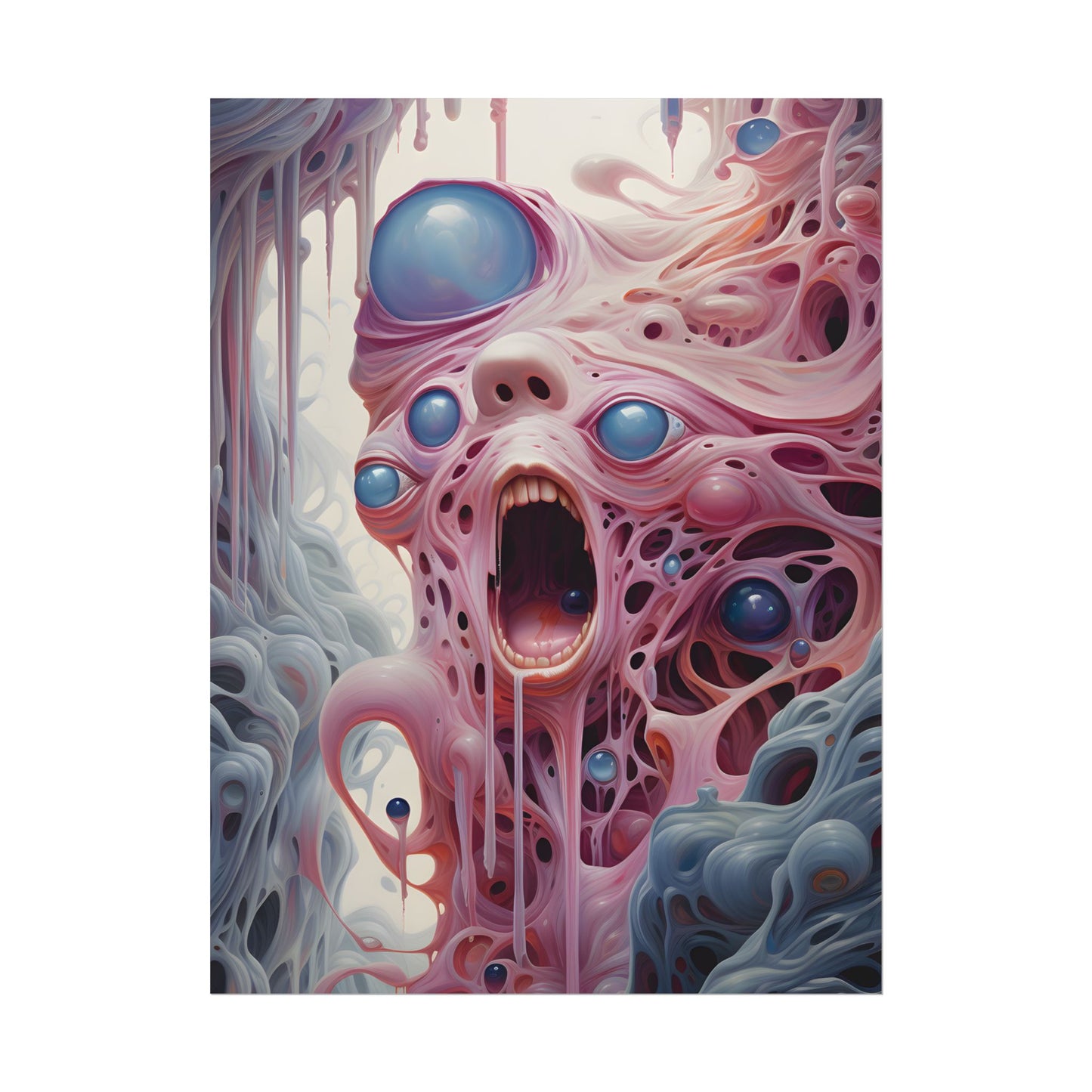 Fabric of Reality: Vibrant Portals and Rifts Artwork - Poster