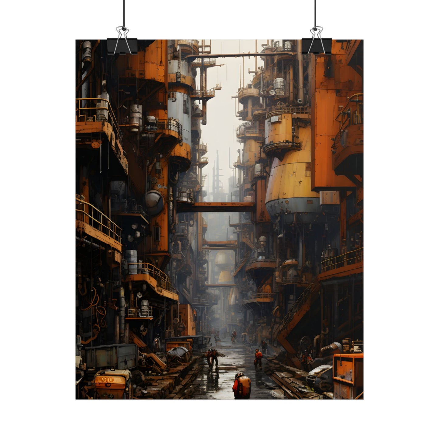 Steampunk Apocalypse: Post-Apocalyptic Cityscape - Poster