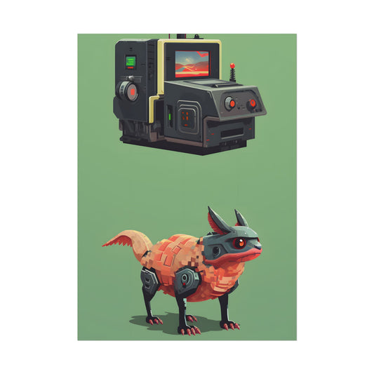 Pixel Art Cyber Pets: Gamified Friends - Poster