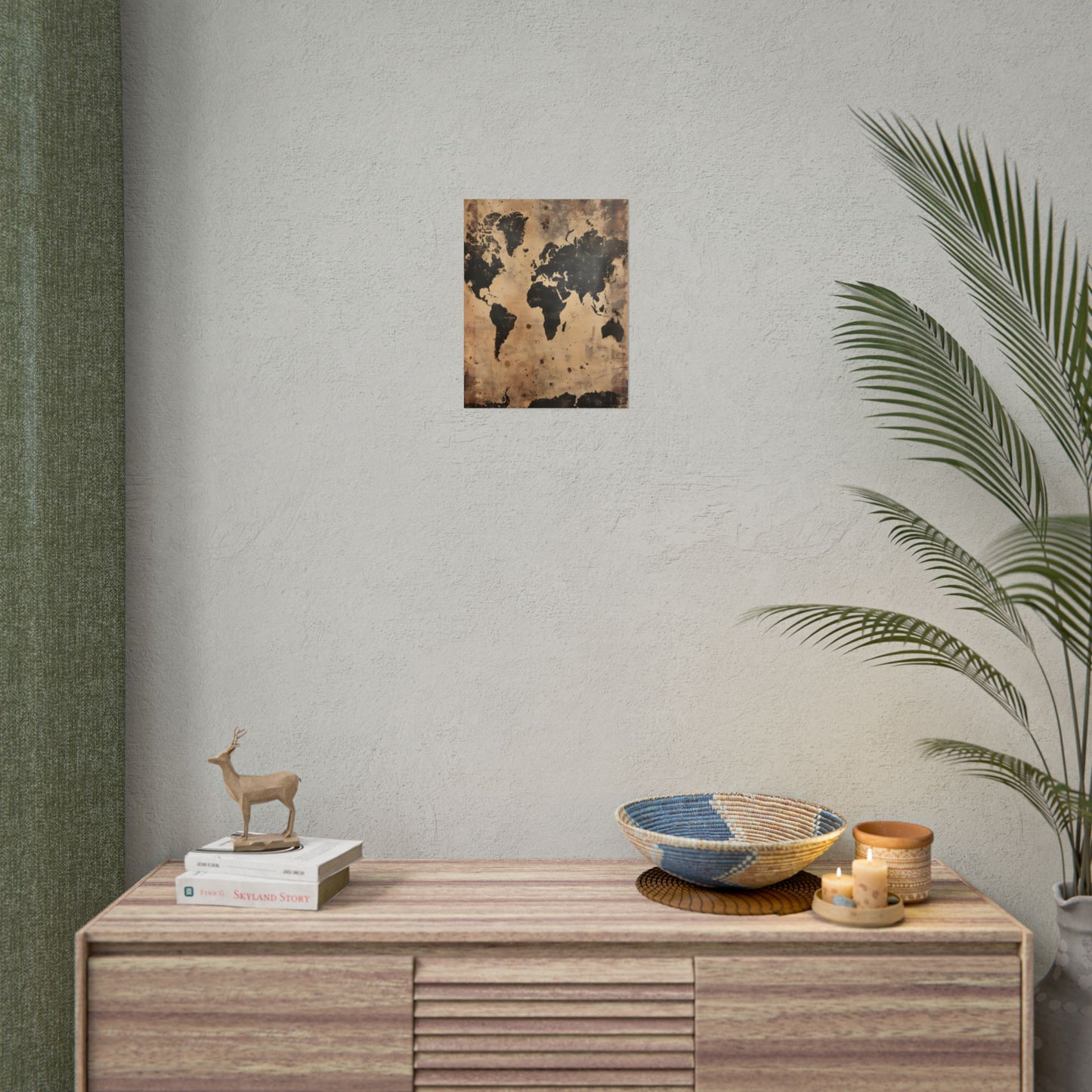 Timeless World Map: Elegant Artwork - Poster