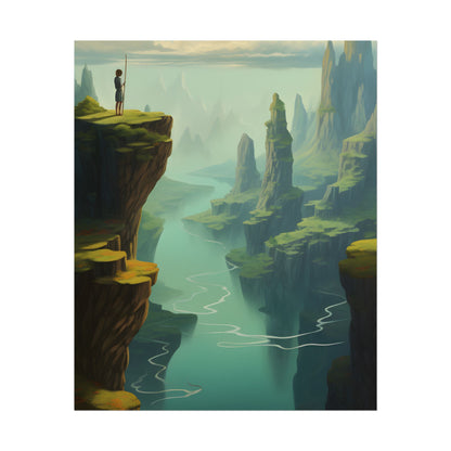 Outdoor Landscape: Desert Rock Formation Digital Art - Poster