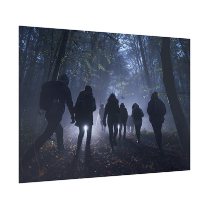 Mysterious Forest Adventure: Exploring with Courage - Poster