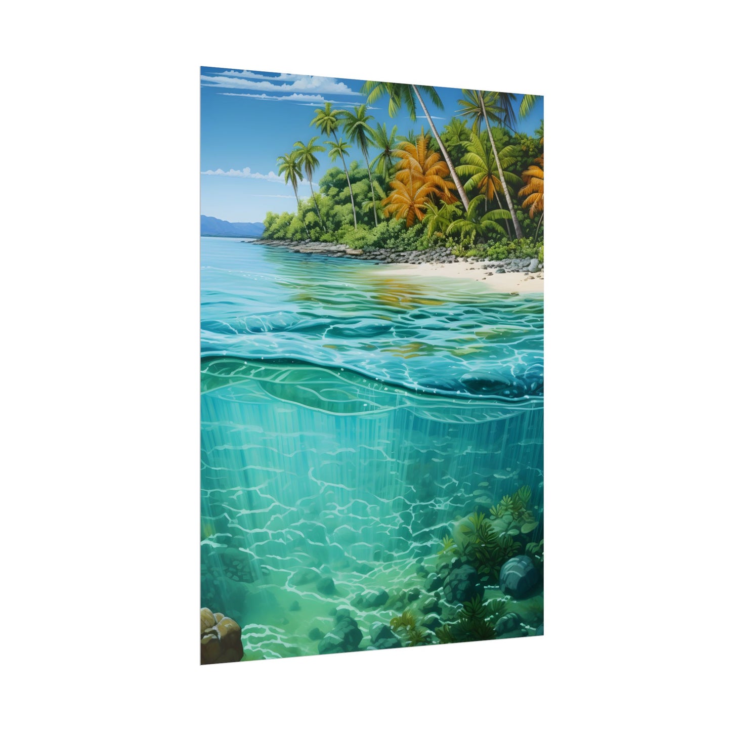 Tropical Island Paradise: Serene Natural Beauty - Poster