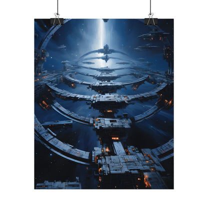 Aetherial Space Station: Massive Orbital Habitat - Poster