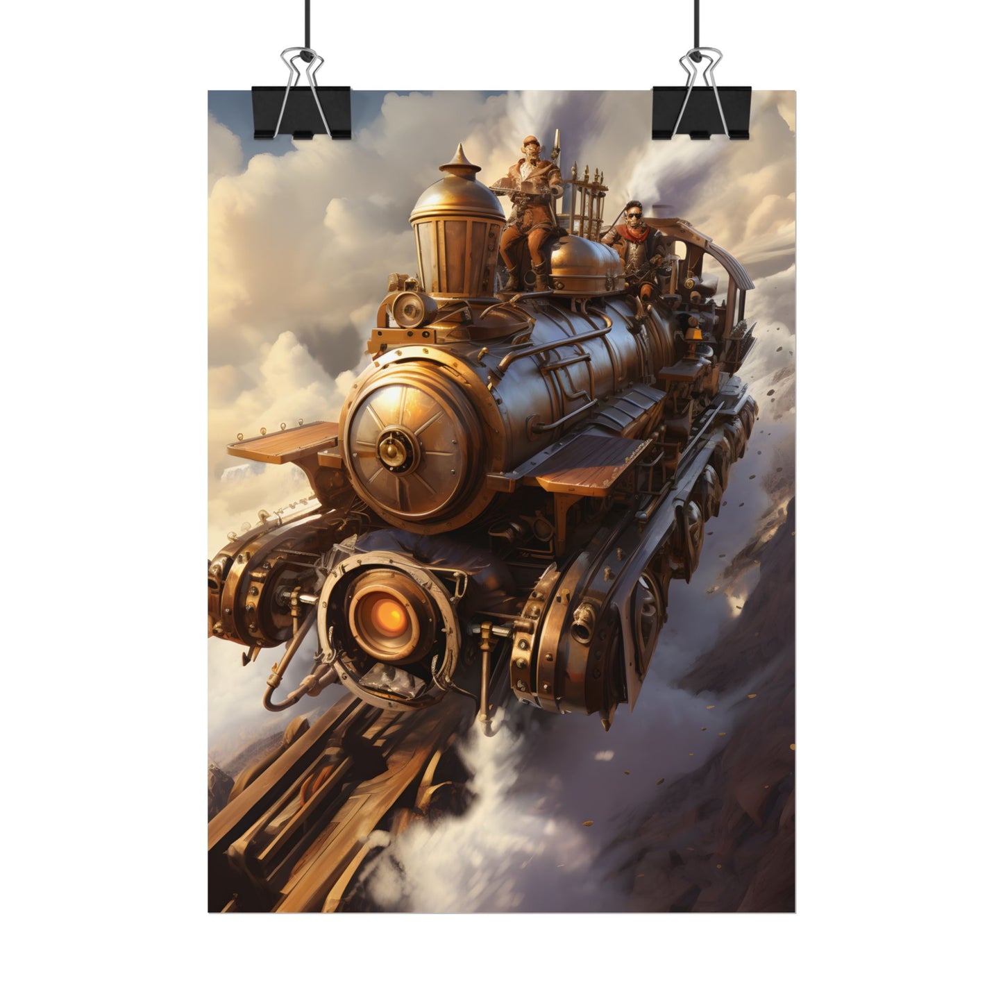 Steampunk Sky Liner Showdown: Thrilling Air Race - Poster