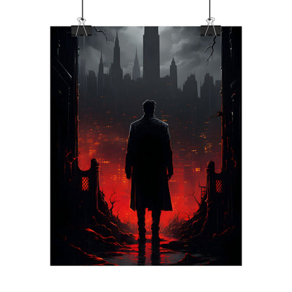 Urban Fantasy Detective: City Streets Mystery Artwork - Poster