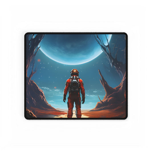 Futuristic Wilderness Explorer - Desk Mat