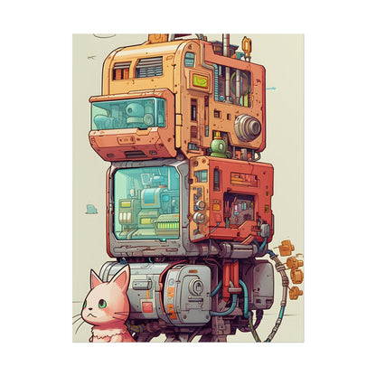 Pixel Perfect Cyber-Pet: Whimsical Gamified Art - Poster
