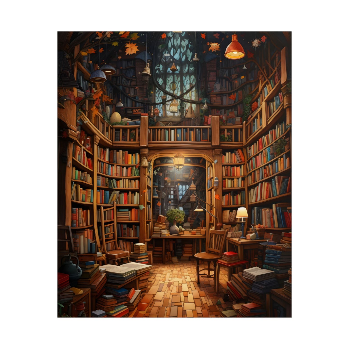 Charming Magical Bookshop: Cozy Book Lover's Paradise - Poster