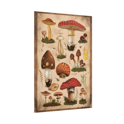 Vibrant Mushroom Species Poster: A Colorful Collection - Poster