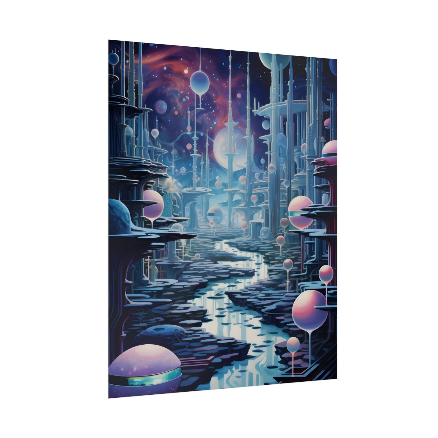 Celestial Art Gallery: Modern Architectural Design - Poster