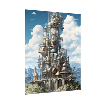 Floating City Columbia 6: Breathtaking Modern Cityscape - Poster