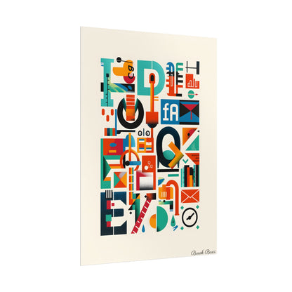 Colorful Infographic: Statistics Explained with Letter L - Poster