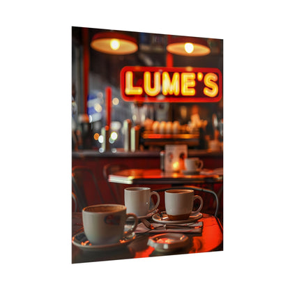 Retro Kitchen Diner: Vintage Artwork from Lukes - Poster