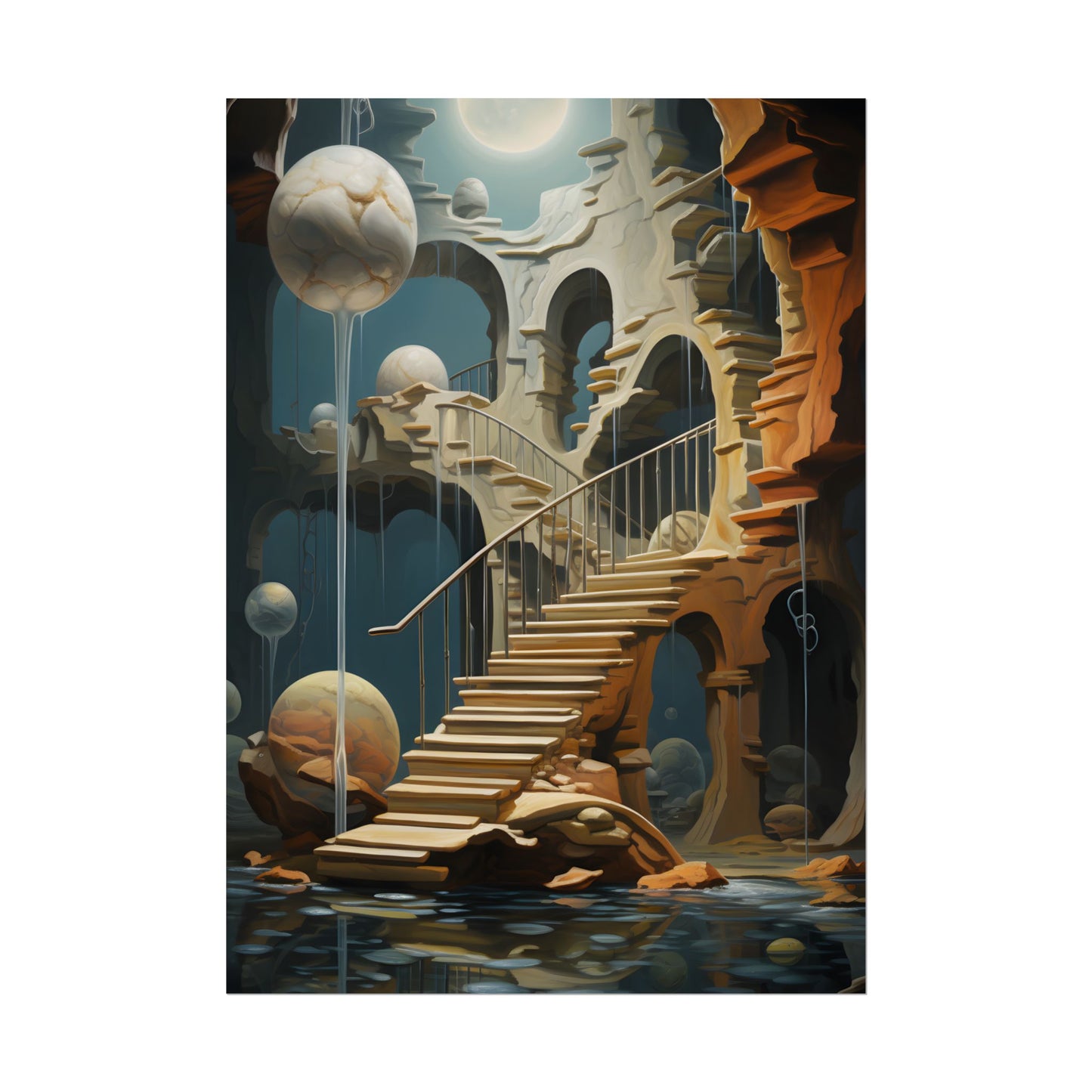 Person in Urban Oasis: Outdoors Artwork - Poster