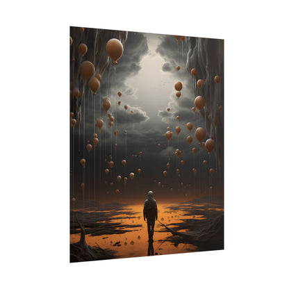 Freedom in Nature: Casual Outdoor Portrait - Poster