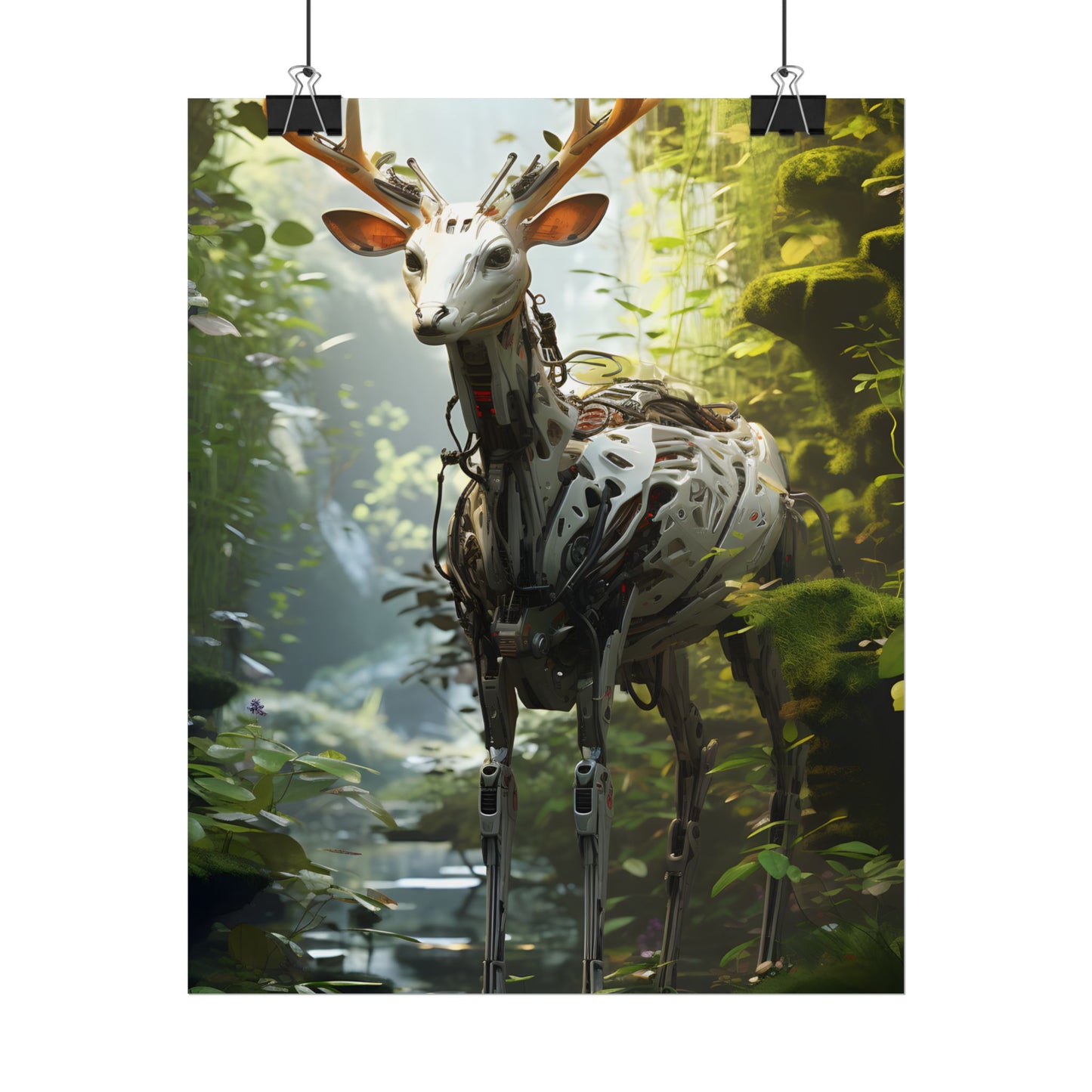 Modern Outdoor Robotic Wildlife Sanctuary: A Unique Artwork of Innovative Design - Poster