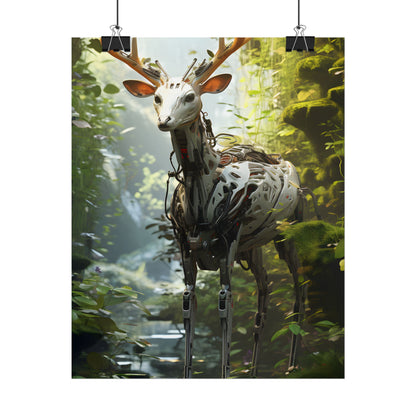 Modern Outdoor Robotic Wildlife Sanctuary: A Unique Artwork of Innovative Design - Poster
