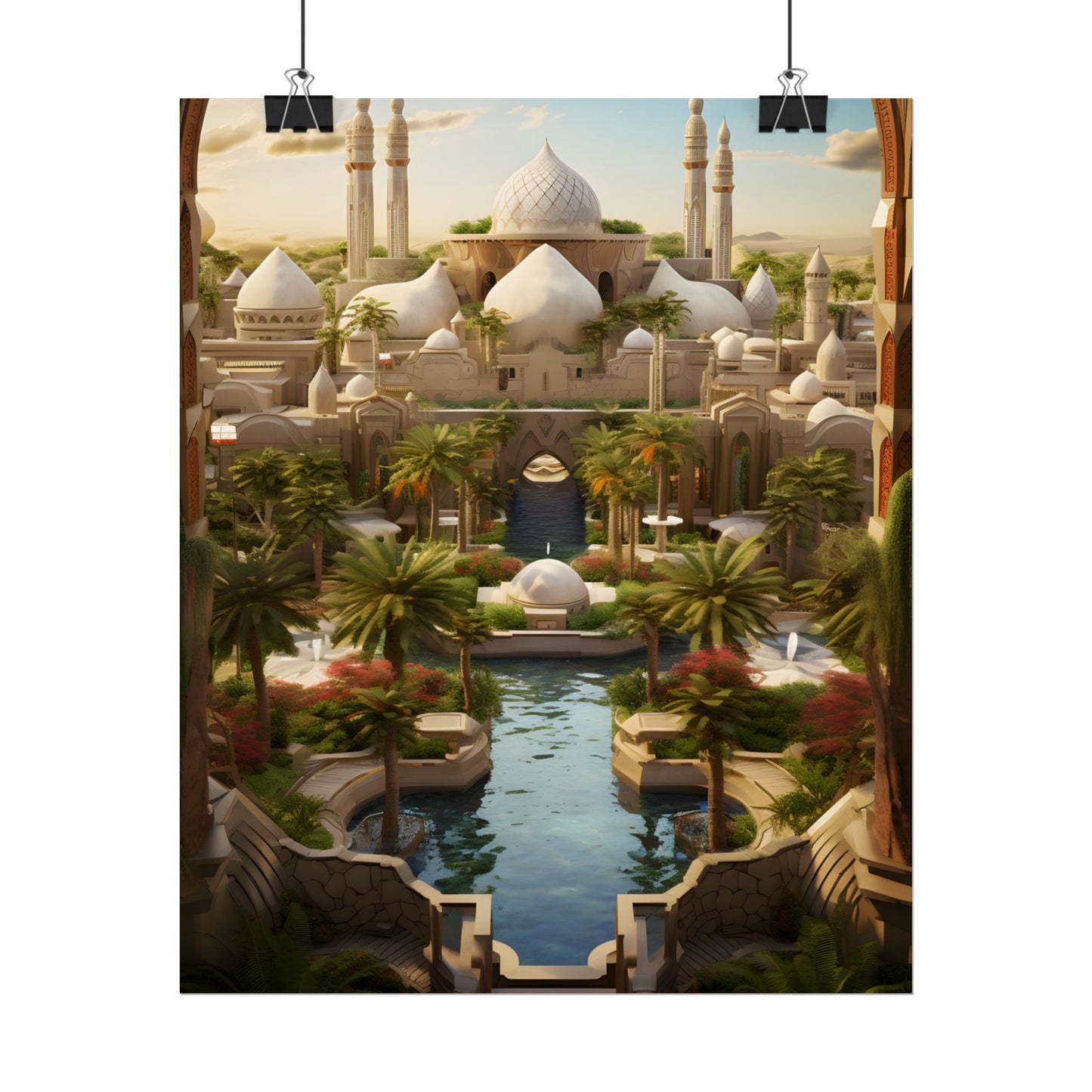 Desert Oasis Dreams: Arabian Nights-Inspired Artwork - Poster