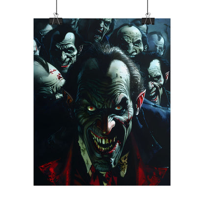 Mischievous Vampires: Gothic Group Artwork - Poster
