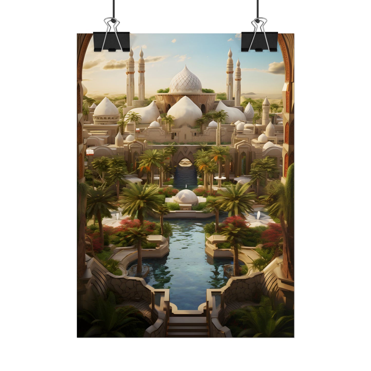 Desert Oasis Dreams: Arabian Nights-Inspired Artwork - Poster