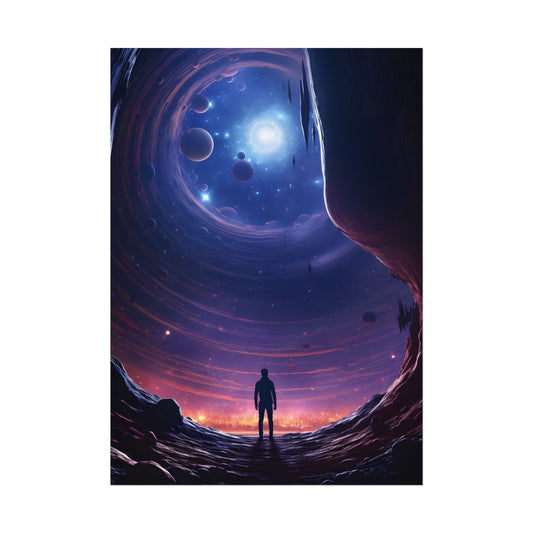 Black Hole Cosmic Odyssey: A Massive Planet's Space Journey - Poster