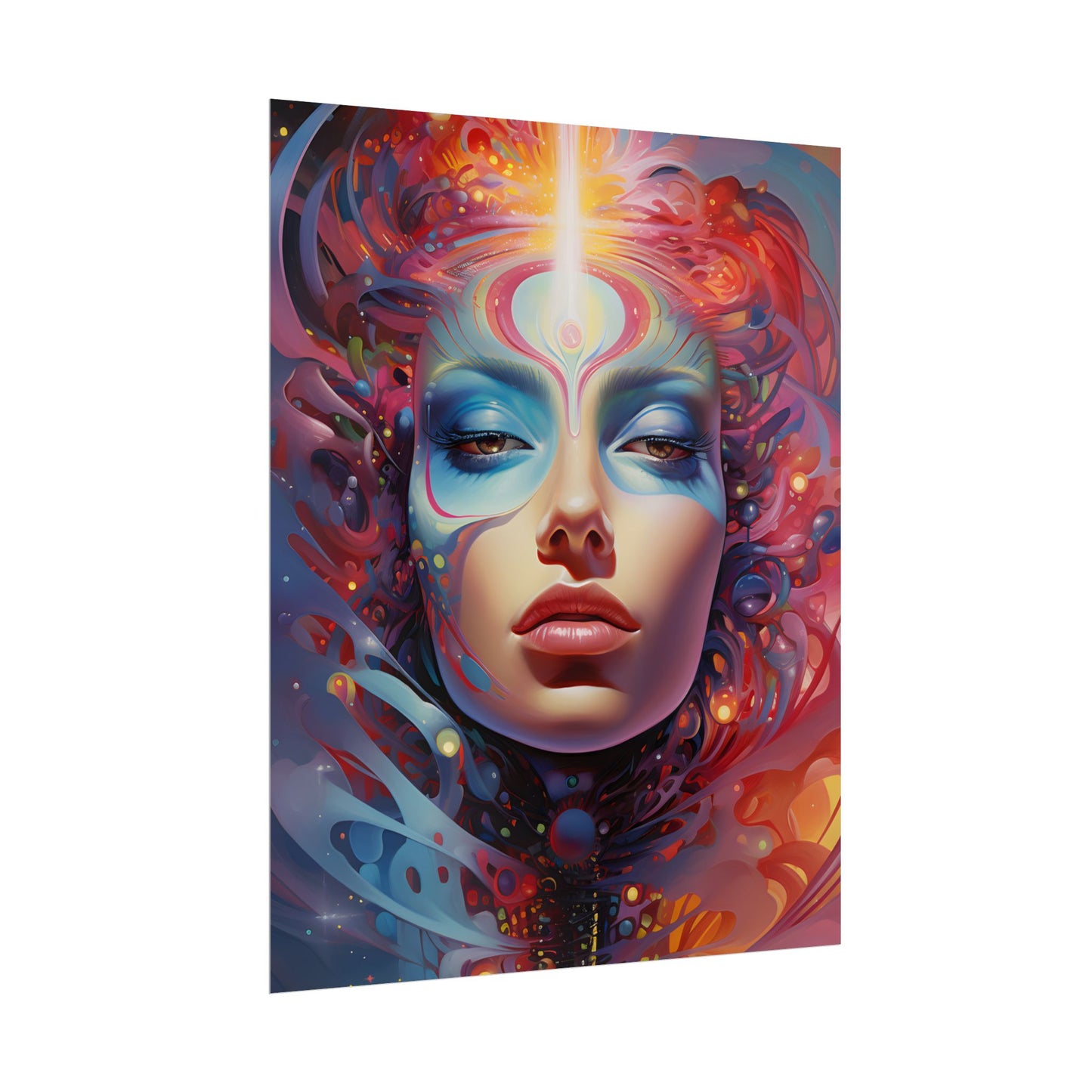 Vibrant Celestial Art Gallery: Wide Angle Shot - Poster
