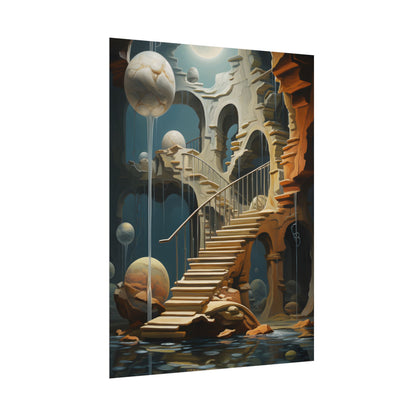Person in Urban Oasis: Outdoors Artwork - Poster