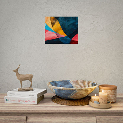 Vibrant Abstract Textured Design: Colorful Artwork - Poster