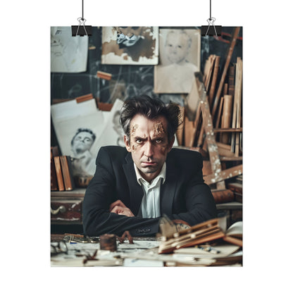 Intimate Self-Reflection: A Man's Portrait - Poster