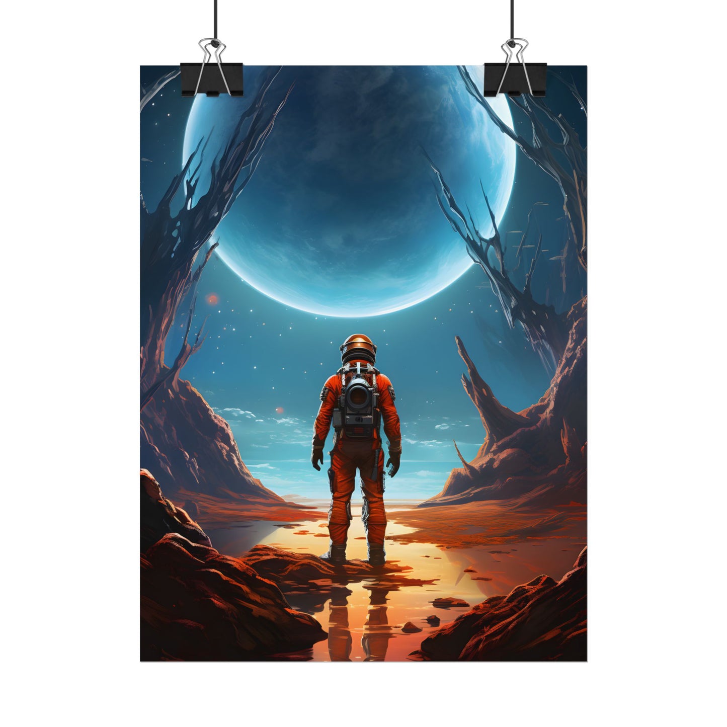 Futuristic Wilderness Explorer - Poster