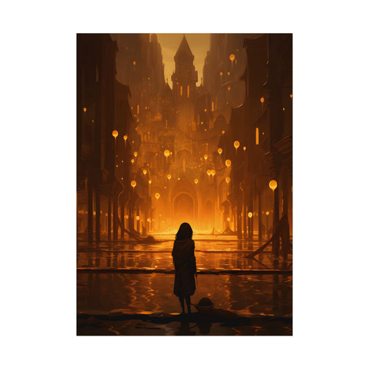 Casual Outdoor Portrait: A Person in Nature's Peaceful Moment - Poster