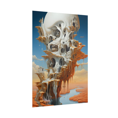 Surreal Dream World: Psychedelic Dreamscape Art - Poster