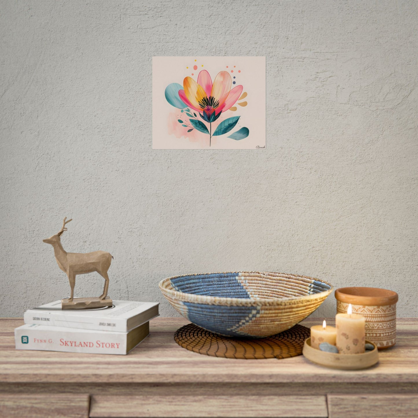 Blooming Whimsy: Growth in Full Bloom - Poster