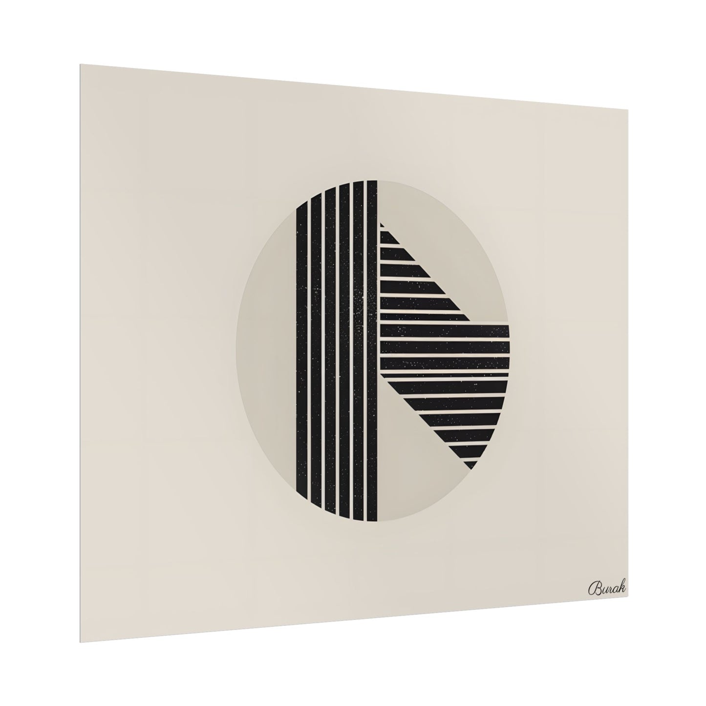 Modern Minimalist Poster: Bold Typography and Geometric Forms - Poster